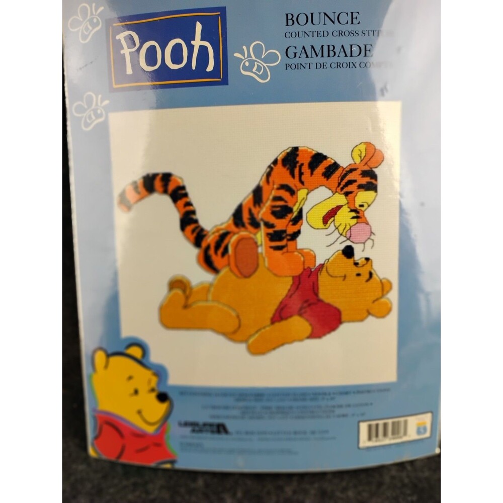 Disney Leisure Arts Cross Stitch Kit Pooh & Tigger BOUNCE 8.75 X 6.75 in